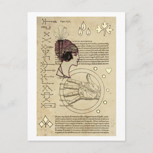 ジプシーの占い師 ポストカード (正面)