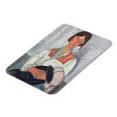 ジプシーの女とベビー, 1919 (キャンバス上の油) マグネット (左側)