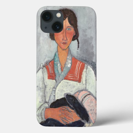 ジプシーの女とベビー, 1919 (キャンバス上の油) Case-Mate iPhoneケース (裏面)