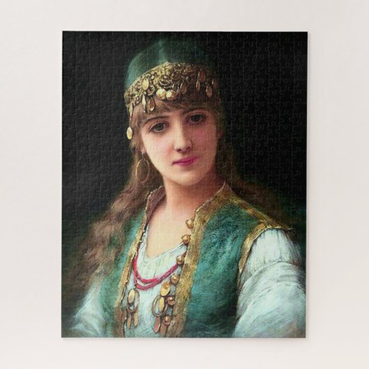 ジプシーの女ビクトリアン性ボホエレガントベリダンサー ジグソーパズル (縦)