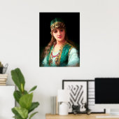 ジプシーの女ビクトリアン性ボホエレガントベリダンサー ポスター (ホームオフィス)