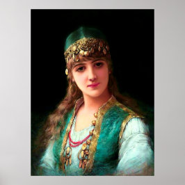 ジプシーの女ビクトリアン性ボホエレガントベリダンサー ポスター