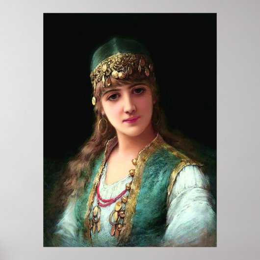 ジプシーの女ビクトリアン性ボホエレガントベリダンサー ポスター (正面)