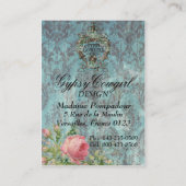 ジプシーの女性のカーボーイはカスタムな名刺を設計します 名刺 (裏面)