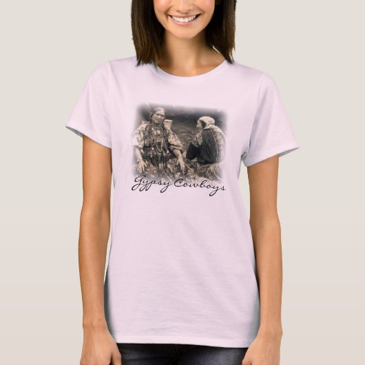 ジプシーの女性フェザー、ジプシー・カウボーイズカスタマイズ- Tシャツ (正面)