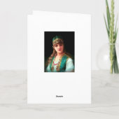 ジプシーの女性ボヘエレガントミアンベリダンサー カード (裏面)