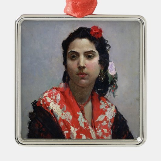 ジプシーの女性 メタルオーナメント (正面)