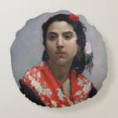 ジプシーの女性 ラウンドクッション (裏面)