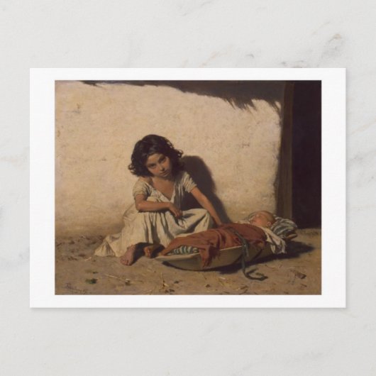 ジプシーの子ども向けポストカード ポストカード (正面)