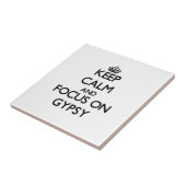 ジプシーの平静そして焦点を保って下さい タイル (側面)