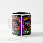 ジプシーの悪態ジプシーの精神のマグ ツートーンマグカップ (正面左)