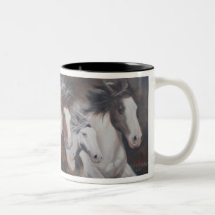 ジプシーの操業馬のマグ ツートーンマグカップ