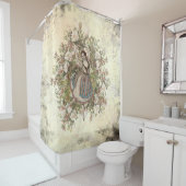 ジプシーの花柄を踊るヴィンテージは組み合わせます シャワーカーテン (インサイチュ)