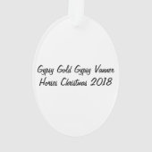 ジプシーの金ゴールドの農場のオーナメント オーナメント (裏面)