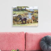 ジプシーの陣地，アプライビー， 1919 キャンバスプリント (インサイチュ (リビング))