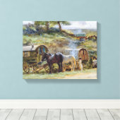 ジプシーの陣地，アプライビー， 1919 キャンバスプリント (インサイチュ (ウッドフロア))