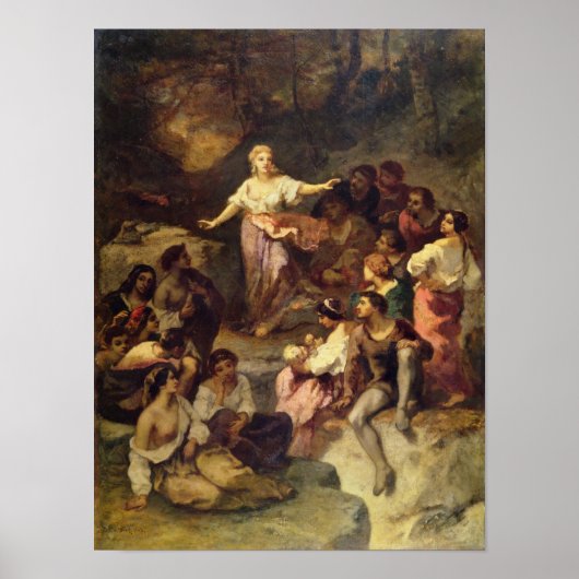 ジプシーの陣地, 1848 ポスター (正面)