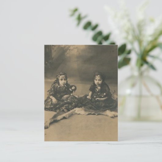 ジプシーの2人の子供のポストカード ポストカード (スタンド正面)