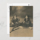 ジプシーの2人の子供のポストカード ポストカード (正面/裏面)