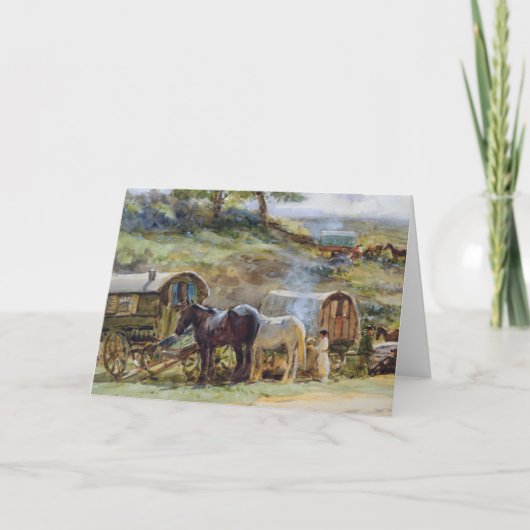 ジプシーのEncampment、Appleby 1919年 カード (正面)