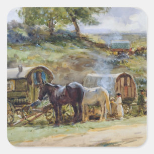 ジプシーのEncampment、Appleby 1919年 スクエアシール