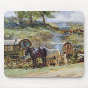 ジプシーのEncampment、Appleby 1919年 マウスパッド
