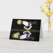 ジプシーのVannerの馬及び詩挨拶カード カード (黄色い花)