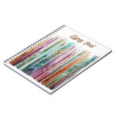 ジプシーアートソウル、ボホ、インク抽象芸術 ノートブック (左側)