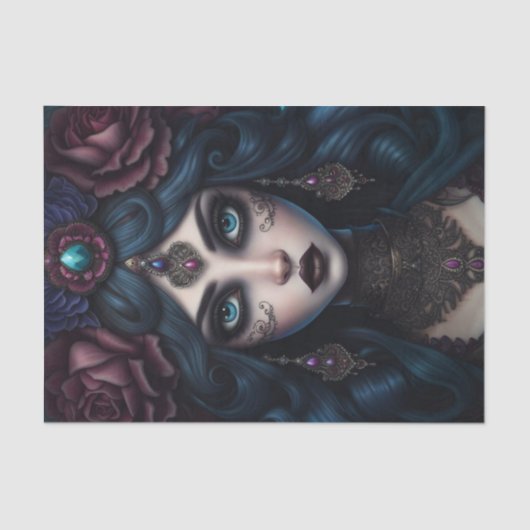 ジプシーウーマンダークゴシックデクページ紙 薄葉紙 (正面)