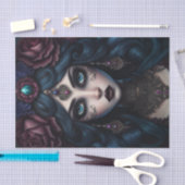 ジプシーウーマンダークゴシックデクページ紙 薄葉紙 (クラフト)