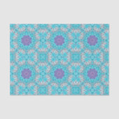 ジプシーエスニック刺繍ターコイズブルーボヘミアン 薄葉紙 (正面)