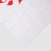 ジプシーエレガントクリスマスフローラ渦巻き白と赤 薄葉紙 (詳細)