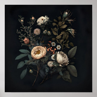 ジプシーガーデンヴィンテージ花 ポスター