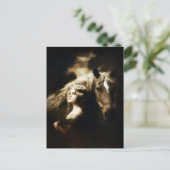 ジプシーガールウィズホースヴィンテージアンティーク葉書 ポストカード (スタンド正面)