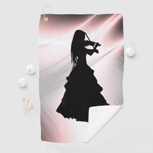 ジプシーガール遊バイオリン ゴルフタオル (インサイチュ)