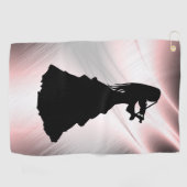 ジプシーガール遊バイオリン ゴルフタオル (横)