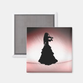 ジプシーガール遊バイオリン マグネット (正面/裏面)