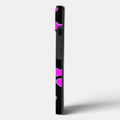 「ジプシーガール」 – ネームテンプレート、派手なピンクオンブラック Case-Mate iPhoneケース (裏面 / 左)