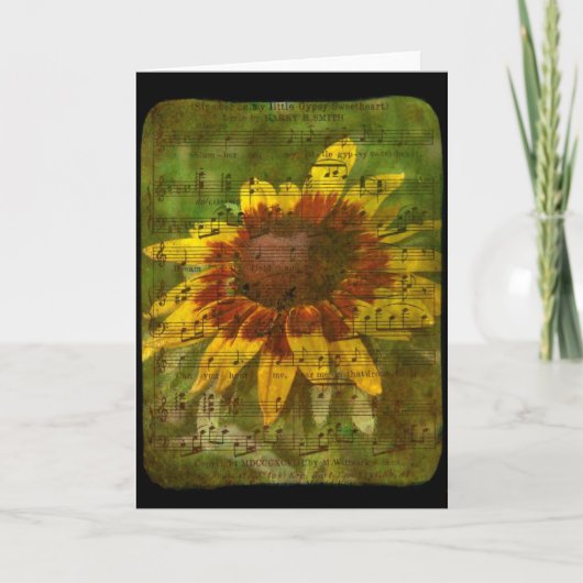 ジプシースウィートアートフローラコラージュすべての行事 カード (正面)