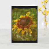 ジプシースウィートアートフローラコラージュすべての行事 カード (黄色い花)