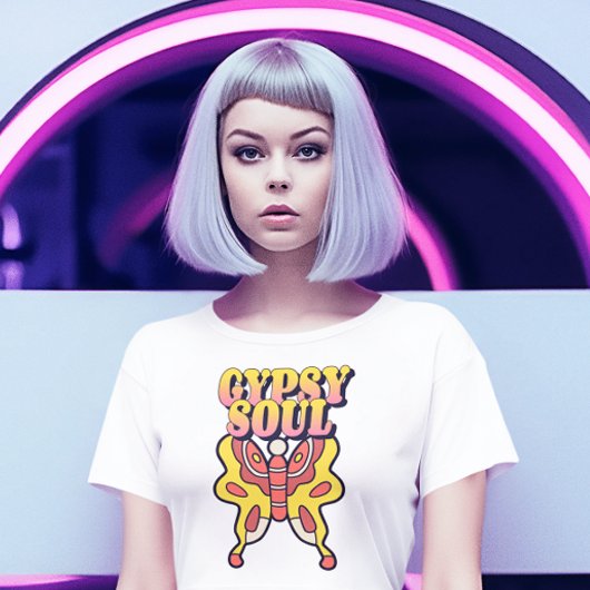 ジプシーソウルバタフライシャツTシャツ Tシャツ