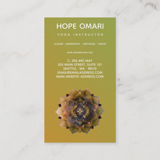 ジプシーソウルマンダラ ロイヤリティカード (裏面)