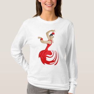 ジプシーフラメンコダンサー Tシャツ