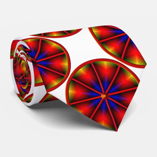 ジプシーホイールレッドスポークタイ ネクタイ (ロール)