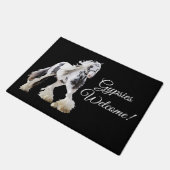 ジプシーマーレスタリオン荷車を引くホース ドアマット (アングル)