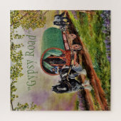 "ジプシーロード"と日当たりの良いアイルランドの道路バンナーバルド ジグソーパズル (縦)