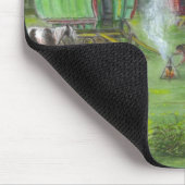 ジプシーワゴンおよび馬 マウスパッド (コーナー)