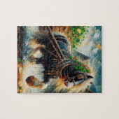 ジプシーヴァンナープルシャムロックカートSt patricks ジグソーパズル (横)