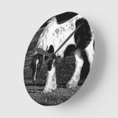 ジプシーヴァンナーホースクロック ラウンド壁時計 (傾斜)