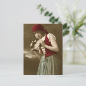 ジプシーヴィンテージの女の子 ポストカード (スタンド正面)